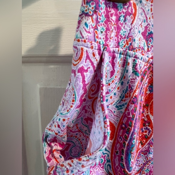 SOMA & LIFE IS GOOD 2 Pc PJ Set - Pink Hot Chocolate Shirt & SOMA Paisley Pants - Picture 13 of 16